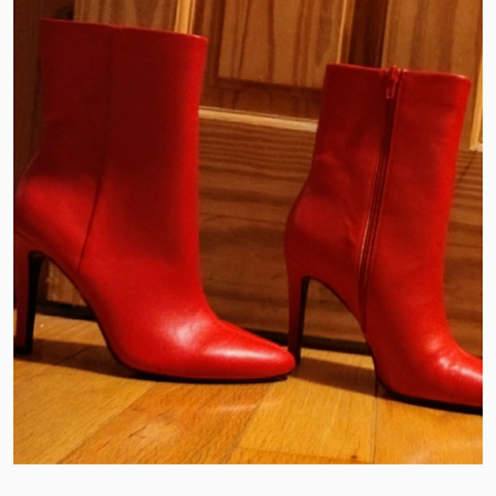 Feisty red hot boots